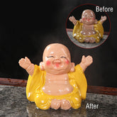 Color Changing Laughing Buddha Resin Tea Pet Home Decoration Figurine