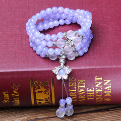 Purple Jasper Bead Strength Bracelet Mala