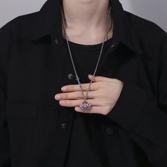 Renbeads Tibet Copper Lotus Luck New Begining Necklace Pendant