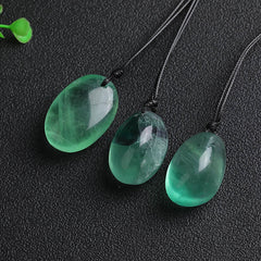 Green Fluorite Necklace Pendant