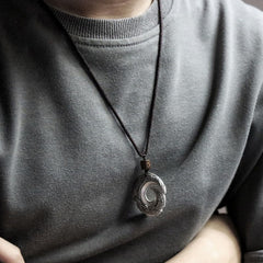 Good Luck Design Pattern Copper Necklace Pendant