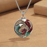 Renbeads Tibetan Copper Koi Fish Healing Necklace
