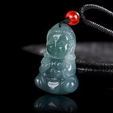 Jade Buddha Prosperity Necklace Pendant