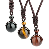 Renbeads Tibetan Tiger's Eye Protection Necklace