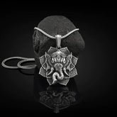 Pure Tin Elephant Protection Amulet Necklace Pendant