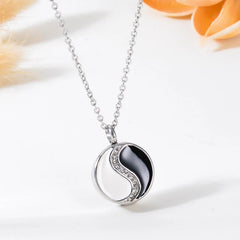Yin Yang Titanium Steel Harmony Necklace Pendant