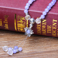 Purple Jasper Bead Strength Bracelet Mala