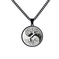 The Tree of Life Titanium Steel Connection Necklace Pendant