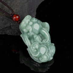 Jade PiXiu Wealth Luck String Necklace Pendant