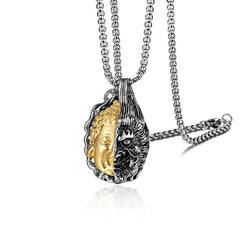 Half Buddha Half Devil Powerful Necklace