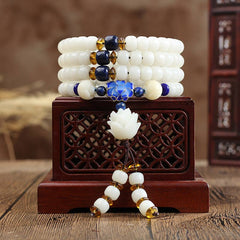 Tibetan Mala White Bodhi Seed Peace Bracelet