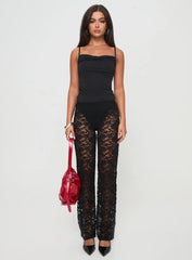 Peru Lace Pants Black