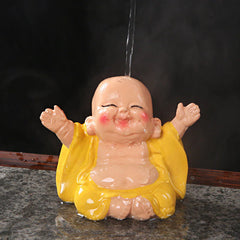 Color Changing Laughing Buddha Resin Tea Pet Home Decoration Figurine