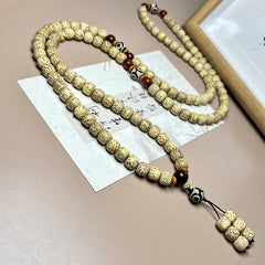 108 Mala Beads Bodhi Seed Dzi Bead Evil-Repelling Bracelet