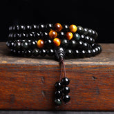 108 Mala Beads Black Obsidian Ice Obsidian Fulfillment Bracelet