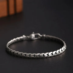 Double Dorje Vajra Strength Punk Copper Chain Bracelet Necklace