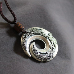 Good Luck Design Pattern Copper Necklace Pendant
