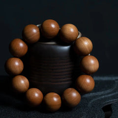 Sandalwood Wood Bead Healing Mala Bracelet