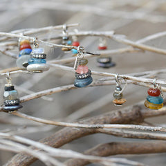 Zen Cairn Labradorite Various Crystals Calm Pendant Necklace