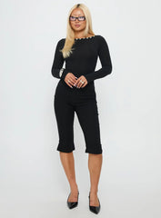 Samaira Capri Pant Black