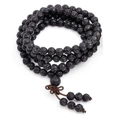 Natural Lava Rock 108 Beads Protective Bracelet