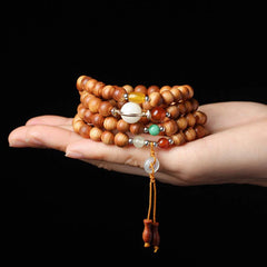 Tibetan Rosewood Mala Healing Jewelry