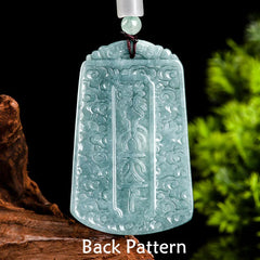 Year of the Dragon Chinese Zodiac Dragon Travels the World Jade Strength Necklace Pendant