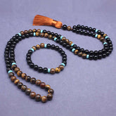 Tibetan Black Onyx Peaceful Mala Set