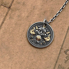 Tibetan Kirtimukha Amulet Healing Necklace Pendant