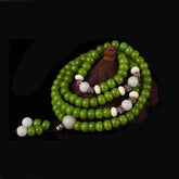 Cyan Bodhi Seed Mala 108 Beads Bracelet Necklace