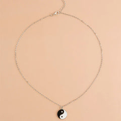 2Pcs Yin Yang Harmony Balance Necklace Pendant