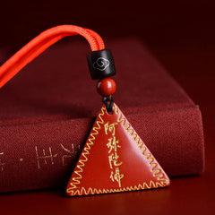 Cinnabar Amitabha Calming Necklace Pendant