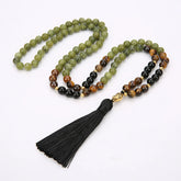Tibetan Green Jasper Protection Mala Bracelet
