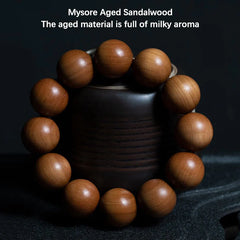 Sandalwood Wood Bead Healing Mala Bracelet