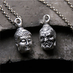 999 Sterling Silver Buddha Serenity Necklace Pendant