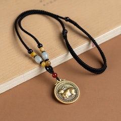 12 Chinese Zodiac Blessing and Fortune Necklace Pendant
