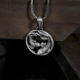 Pure Tin Double Koi Fish Wealth Necklace Pendant