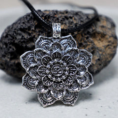 Tibetan Lotus Blessing Necklace Pendant