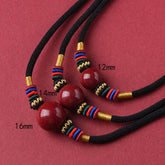 Cinnabar Lucky Bead Necklace Pendant to Ward Off Evil