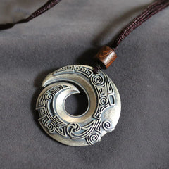 Good Luck Design Pattern Copper Necklace Pendant