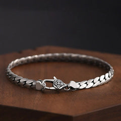 Double Dorje Vajra Strength Punk Copper Chain Bracelet Necklace