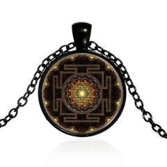 Sacred Yantra Time Gemstone Necklace