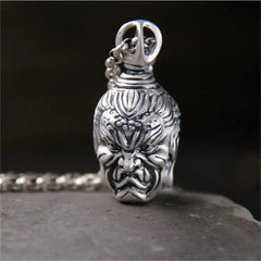 999 Sterling Silver Buddha Serenity Necklace Pendant
