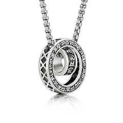 Tibetan Om Mani Padme Hum Carved Necklace Pendant