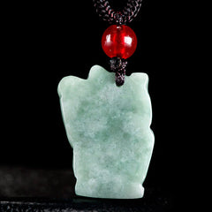 Lucky Cat Jade Abundance Necklace Pendant