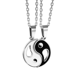 2pcs Yin Yang Pendant Couple Necklaces