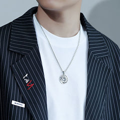 Renbeads Koi Fish Dragon Peace Buckle Wealth Necklace Pendant