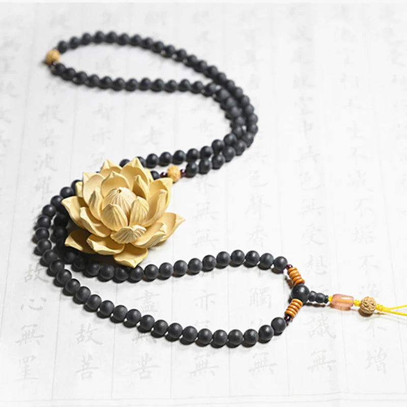 Tibetan Mala Cypress Bodhi Seed Red Agate Healing Bracelet