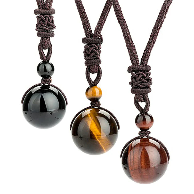 Renbeads Tibetan Tiger's Eye Protection Necklace