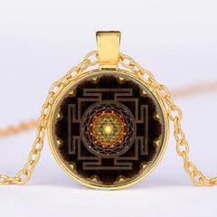 Sacred Yantra Time Gemstone Necklace